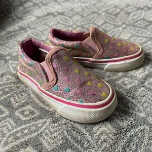 US Sports baby Girl Slip on Shoes. Size 5 Baby